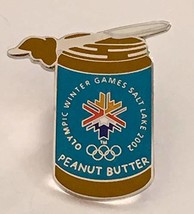 2002 Salt Lake City Winter Olympics Peanut Butter Jar Pin - £21.97 GBP