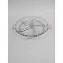 Imperial Glass Candlewick Clear 5 Part Divided Relish Dish 11&quot; Vintage - £15.69 GBP