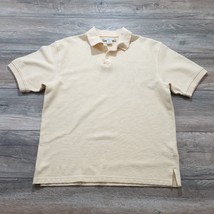 Geoffrey Bean Mens Medium Short Sleeve Shirt Golf Polo Athletic Sport Ye... - $15.67