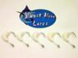 Almost Alive Lures Weighted Circle Hook White Package of 5, 1-3/4 oz Trolling - £11.93 GBP
