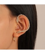 Bold and Beautiful: Snake Stud Hoop Earrings for Fashion-forward Individ... - $13.60 CAD