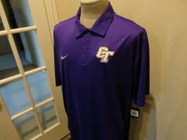 NWT Purple Sewn Nike Dri - Fit Polyester CT Polo Shirt Men 2XL Excellent... - £21.38 GBP