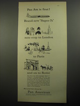 1956 Pan American Airlines Ad - Pan Am is first! - £14.52 GBP