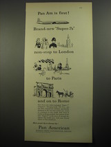 1956 Pan American Airlines Ad - Pan Am is first! - £13.88 GBP