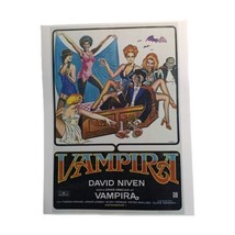 Vampira (1974) 7.5”x11&quot; Laminated Mini Movie Poster Print - £7.89 GBP