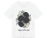 Black Rose Bouquet Tee | Soft Gothic Florals, Moody Botanical Design - $23.99+