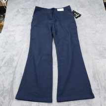 Dickies Pants Womens L Blue Scrubs Medical Uniform Wide Leg Stretchable Bottoms - £20.22 GBP