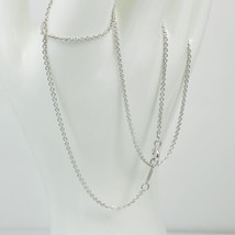 18.5&quot; Tiffany &amp; Co Chain Necklace in Sterling Silver 1.5mm Links FREE Sh... - $189.00