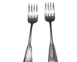 Lot of 2 Oneida Silver Yorktowne SSS Stainless Individual Salad Fork  - $4.90