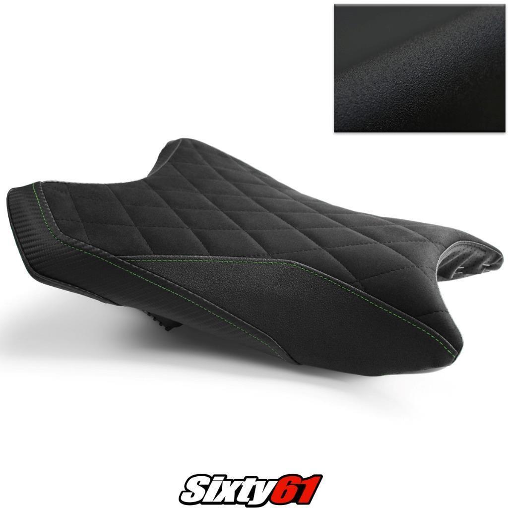Primary image for Kawasaki ZX6R Seat Cover 2019-2022 2023 Front Black Green Luimoto Tec-Grip Suede