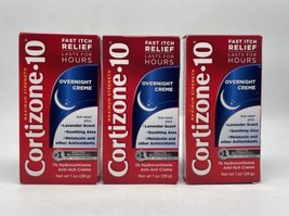 Cortizone 10 Overnight Creme Itch Relief, Lavender Scent, 1 Oz Exp 03/20... - £22.13 GBP