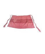 Red Gingham Kitsch Handmade Red And Black Half Apron Vintage Cottage Gra... - $16.35