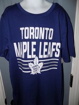 NHL Toronto Maple Leafs Blue Short Sleeve Shirt Size L (10/12) Youth NEW - £15.75 GBP