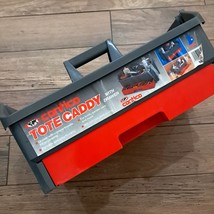 Contico Tool Caddy Storage Organizer tote Portable Bin grey Red Bottom D... - $50.00