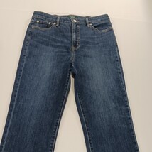 Lauren Ralph Lauren Jeans Women's 12 Blue Regal Straight Ankle Cotton High Rise image 14