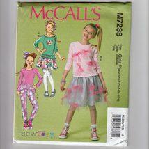 Sewing Pattern McCalls M7238 Girls Plus 10.5 12.5 14.5 16.5 Top Skirt Pants - $8.00