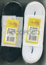 Chevron Elastic Ribbon Height 1 3/8in 2110/35 Stretch White or Black - $1.95+