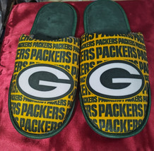 Green Bay Packers FOCO Scuff Logo Large Slide Slippers - £11.57 GBP