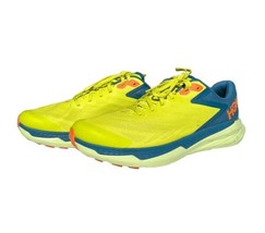 Hoka One One Zinal Trail Running Shoes Evening Primrose Blue Coral Men’s 10D - £75.00 GBP