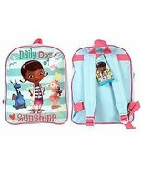 DOC MCSTUFFINS Sunny Days Backpack School Bag McStuffin Pink Rucksack - £9.92 GBP