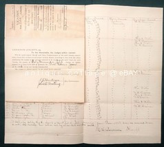 1893 Antique Juror List June Lebanon County Pa Bowman Hartman Wurtling Names - £54.56 GBP