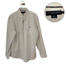 U.S. Polo Assn. Men’s White Button Down Shirt XL Long Sleeve - $18.80