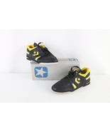 NOS Vintage 90s Converse Boys Size 5.5 Spell Out Leather Sneakers Shoes ... - €51,48 EUR