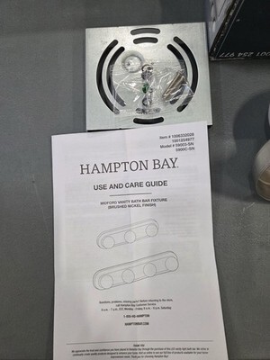 Hampton Bay Midford 24” 4-Light LED Vanity Light Bar Brushed Nickel 59003-SN Item image 5