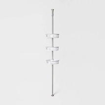 Steel Corner Tension Pole Caddy Nickel - - £27.23 GBP