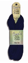 Cora&#39;s Cotton Craft Cord, 6mm, .24&quot; Diameter, 15.24m/50 Feet, Navy Blue - $9.95