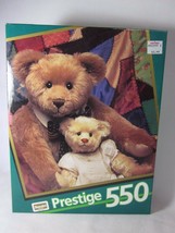 RoseArt Prestige 550 Piece Puzzle BEARS ON QUILT Sealed 1992 09550 - $9.90