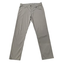 Faherty Mens Movement 5 Pocket Pant 34x29 Gray Coolmax Chino Hiking Active - $59.49