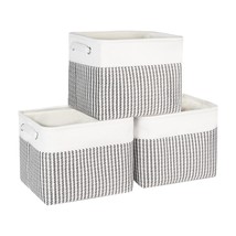 Fabric Storage Bins Storage Baskets Cube Storage Organizer With Dual Carry Handl - $45.99