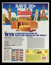 1983 Half Pound Combos Cheese-Filled Snack Circular Coupon Advertisement - £15.14 GBP