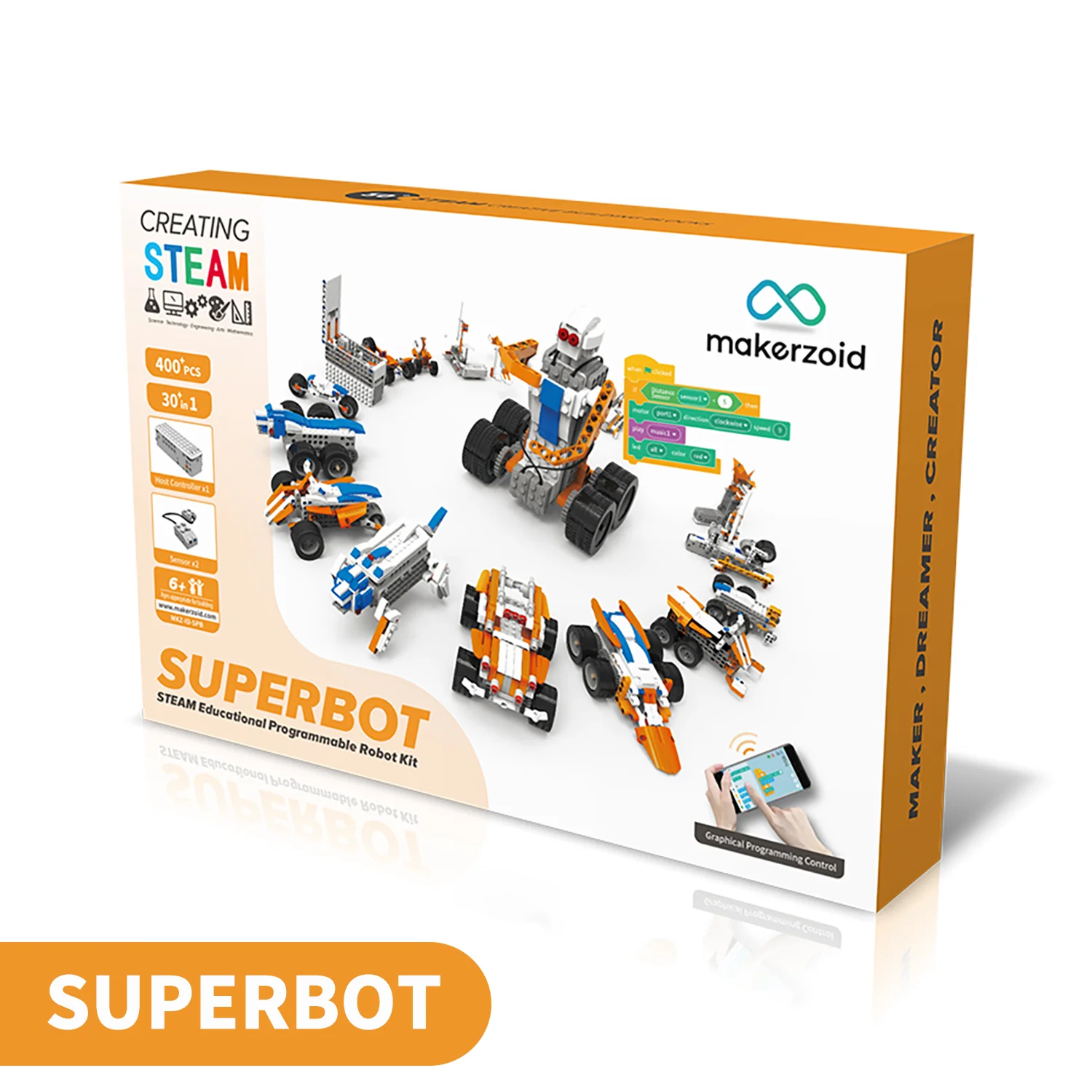 MXW Robot Master Coding Robots App Controlled Robot Kits Educational Toy Se - £106.43 GBP