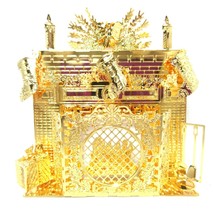 2005 Annual Festive Fireplace Danbury Mint Christmas Ornament Gold Plated - £43.02 GBP