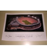 Brett Favre Autograph Green Bay Packers Lambeau Field print - $149.99