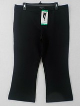 Max &amp; Mia Ladies Capri Crop Pant SZ XL Black Zipper Stretch Comfort Bott... - £4.68 GBP