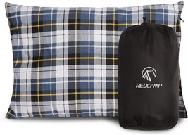 Redcamp Outdoor Camping Pillow Lightweight, Removable Cover, Flannel Travel - £28.71 GBP
