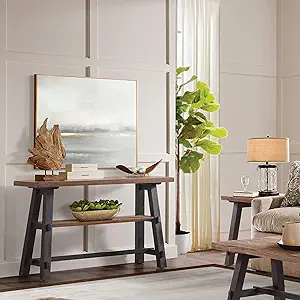 Adam 48&quot; L Solid Wood Sofa/Tv Console Table With Shelf - $340.99
