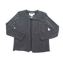 Onyx Nite Sweater Womens M Black Long Sleeve Round Neck Small Cardigan - £22.46 GBP