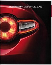 2015/2016 Mazda FULL LINE brochure catalog 15 16 US MAZDA2 CX-3 CX-5 MX-... - £6.26 GBP