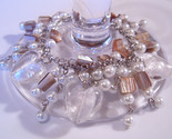 Bracelet white pearl azure glass gemstone chips thumb155 crop