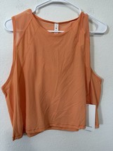 Lululemon Sculpt Tank Cropped Shirt Top In Golden Apricot GOAP Size 14 - $44.99