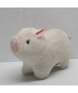Vintage Douglas Cuddle Toys White Pig Chime Rattle Plush Toy - $44.45