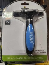 Pet Craft Supply Self-Cleaning Grooming Hair Deshedding Brush Tool Lg Do... - £13.24 GBP