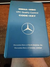 vpc quality control code- key mercedes benz dealer  binder 1980 - $39.60