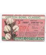 1943 cotton bowl ticket stub Texas Georgia Tech - $546.01 CAD