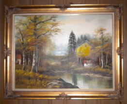 Big Original Oil Painting, signed Williams - 57 by 45 inches with frame - $351.45