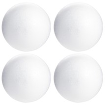 5 Inch Foam Balls For Crafts - 4 Pack Solid Spheres For Ornaments, Diy Projects - £25.27 GBP